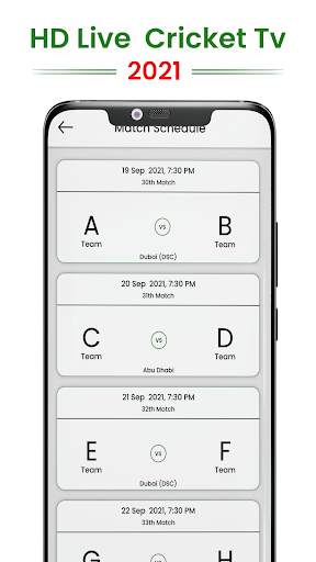 Live Cricket TV - Live Cricket Score App 2021 screenshot 1