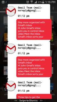 Notification: Gmail Popup Lite screenshot 1