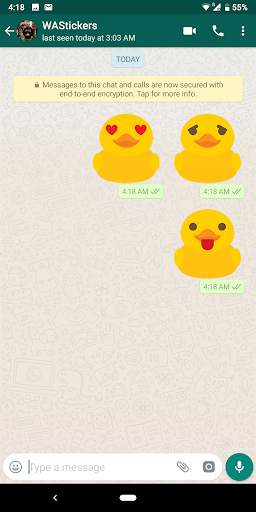Rubber Duck stickers for WhatsApp WAStickerApps screenshot 3