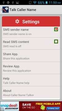 Spoken Caller Name Free screenshot 2