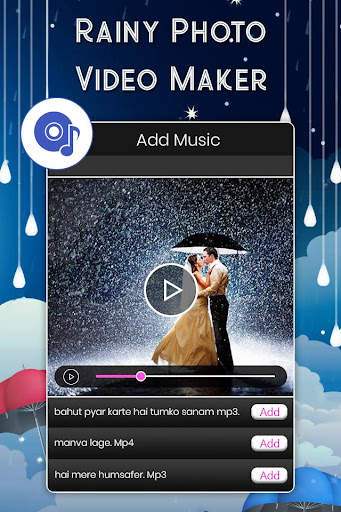 Rainy Photo Video Movie Maker screenshot 4