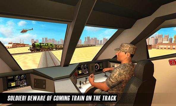 US Army Train Driving Offroad Transporter screenshot 2