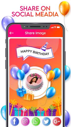 Name Photo On Birthday Cake - Birthday Photo Frame 6 تصوير الشاشة