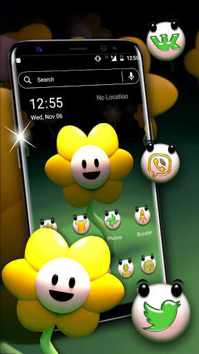 Cute Sunflower Launcher Theme screenshot 1