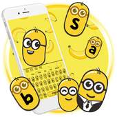 Yellow Cute Cartoon Keyboard Theme 10001003