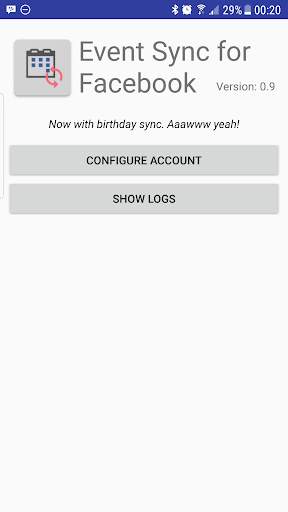 Event Sync for Facebook screenshot 1