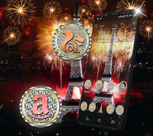 New Year Celebration Launcher Theme screenshot 1