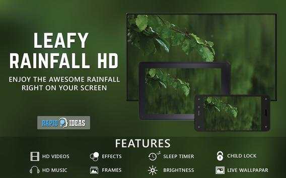 Leafy Rainfall LIVE WALLPAPER screenshot 1