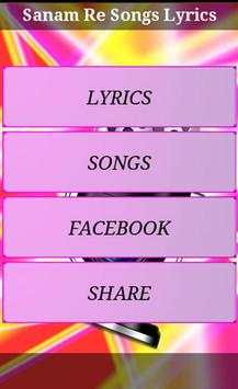 Sanam Re Songs Lyrics screenshot 2
