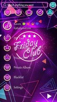 GO SMS FRIDAY CLUB THEME screenshot 5