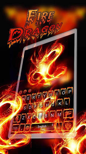 Flaming Fire Dragon Keyboard screenshot 1