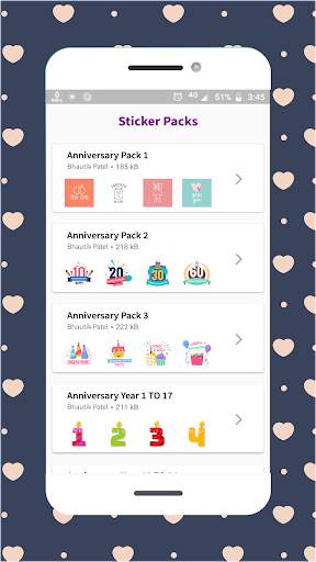 Anniversary Stickers for Whatsapp - WAStickerApps screenshot 3