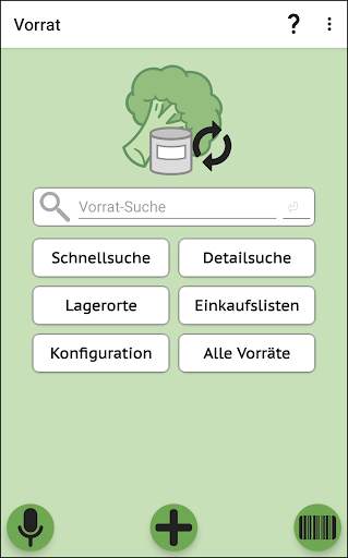 Vorrat, Lager, Einkaufslisten screenshot 1