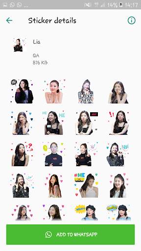 ITZY WAStickerApp Kpop Idol for Whatsapp screenshot 3