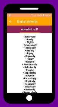 English Adverbs List screenshot 5