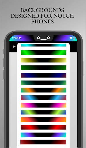 Status Bar & Notch Custom Colors and Backgrounds💙 screenshot 4