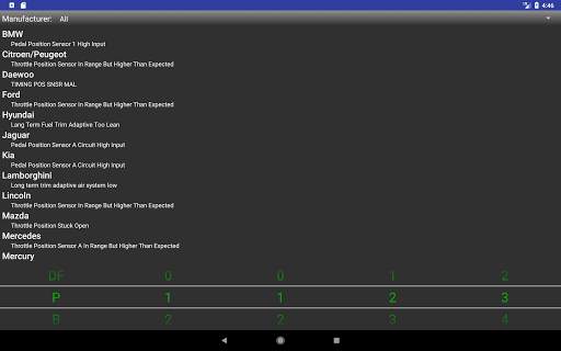 OBDII Trouble Codes Lite screenshot 4
