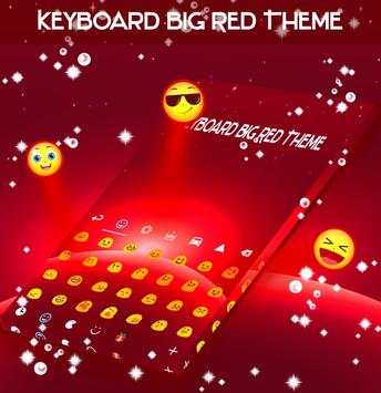 Keyboard Big Red Theme screenshot 2