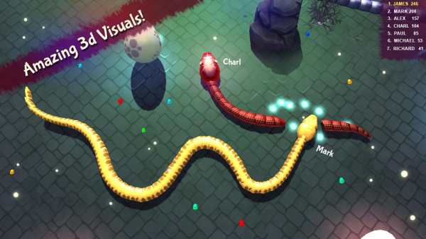 3D Snake . Io - war simulator screenshot 4
