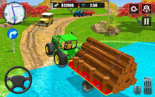 Offroad Transport Tractor Game screenshot 4