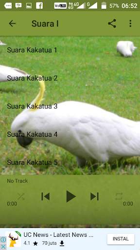 Suara Burung Kakatua Offline screenshot 3