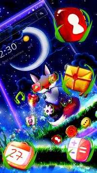 Cute wolf night theme screenshot 3