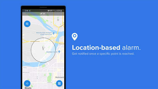 Alarm-Me: A Location Alarm / GPS Alarm screenshot 1