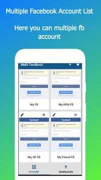 Multi Accounts Login for Facebook Lite screenshot 2