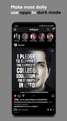 Dark mode for Instagram, night mode activator screenshot 3