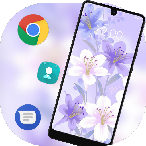 Flower theme Purple flower max pro M1 icon