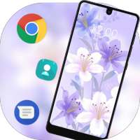 Flower theme Purple flower max pro M1 on 9Apps