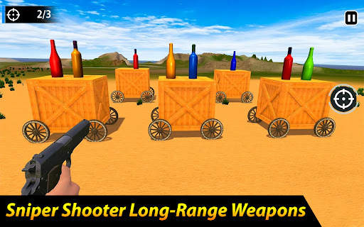 Real Bottle Shooting Gun Games screenshot 1