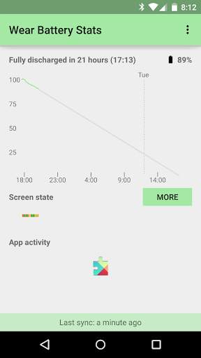 Wear Battery Stats screenshot 1