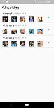 Volleyball stickers for WhatsApp screenshot 1