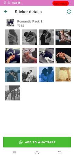 Romantic Stickers for WhatsApp : WAStickerApps screenshot 3