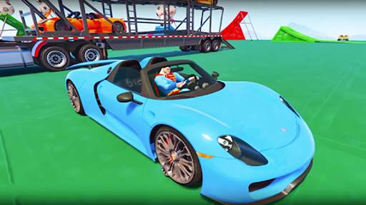 Super Hero Car Mega Ramp screenshot 2