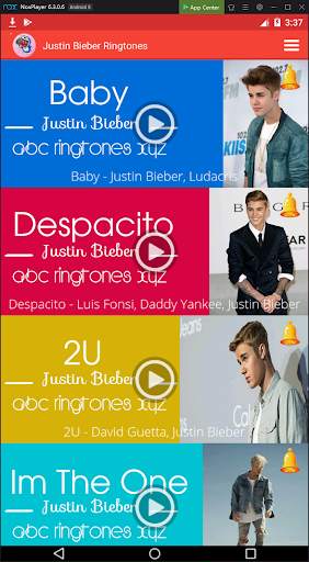 Justin Bieber Best Ringtones screenshot 2