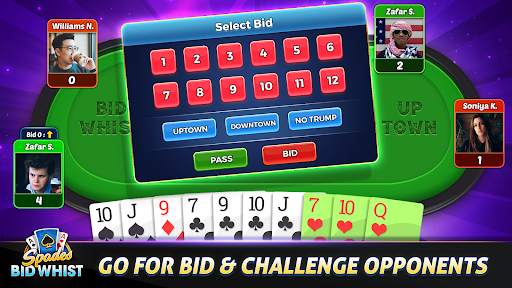 Bid Whist Spades Card Games screenshot 4