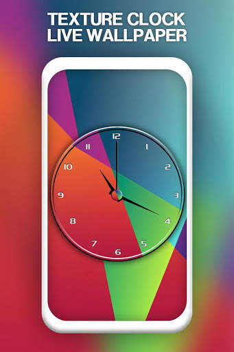 Texture Clock Live Wallpaper screenshot 1