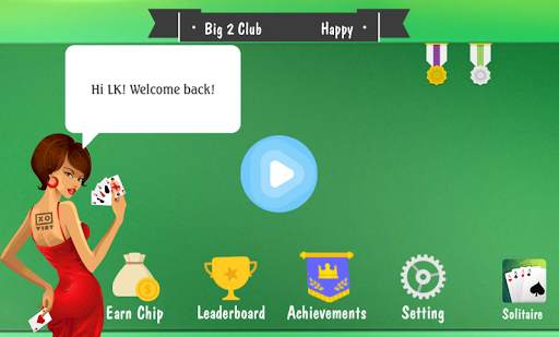 Big 2 - Chinese Poker Offline screenshot 1