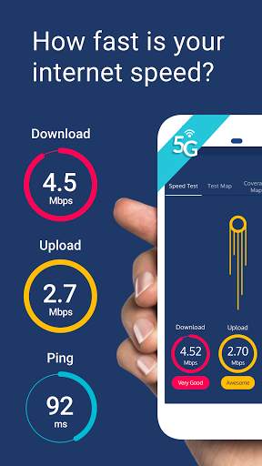 Meteor Speed Test 4G, 5G, WiFi screenshot 1