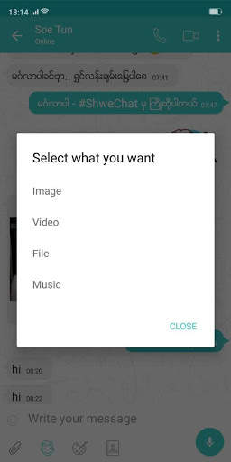 ShweChat Messenger screenshot 4