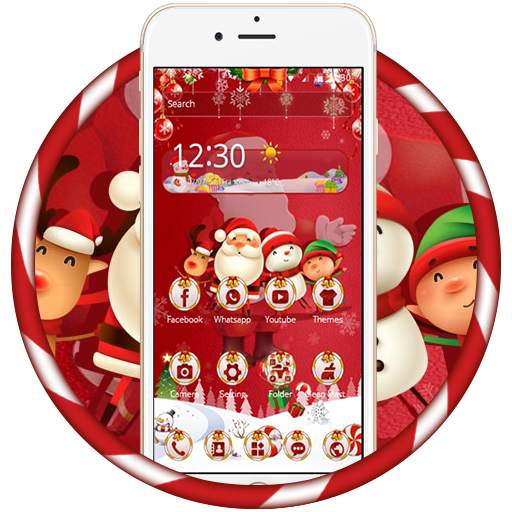 Red santa claus christmas happy theme 1.1.5