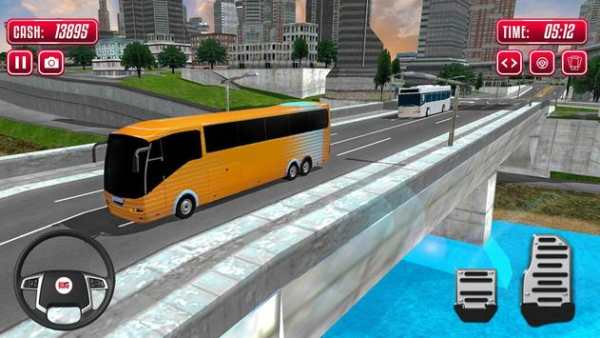 Tourist Bus Uphill Rush Hill Climb Racing Game 3D screenshot 4