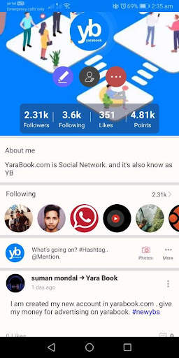 Yarabook (yb) - Indian Social Network screenshot 2