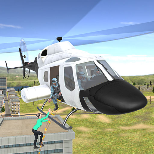 Police Helicopter Flying أيقونة
