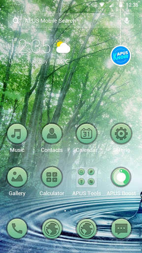 Forest Green Frees theme-APUS Launcher theme screenshot 1