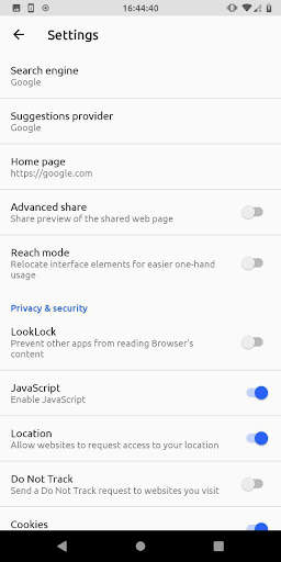 LineageOS Jelly Browser screenshot 2