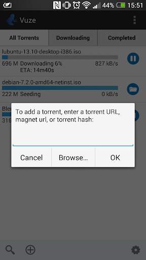 Vuze Torrent Downloader screenshot 3