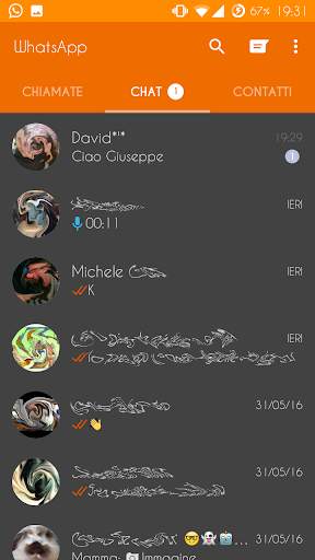 Material Orange CM Theme screenshot 5